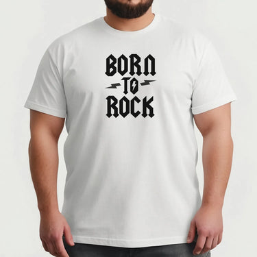 Heavy Metal Enthusiast's T-Shirt - 'Born To Rock' Design - Music Apparel - DENMARY